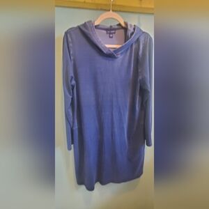 J. Jill Indigo Tunic Hoodie